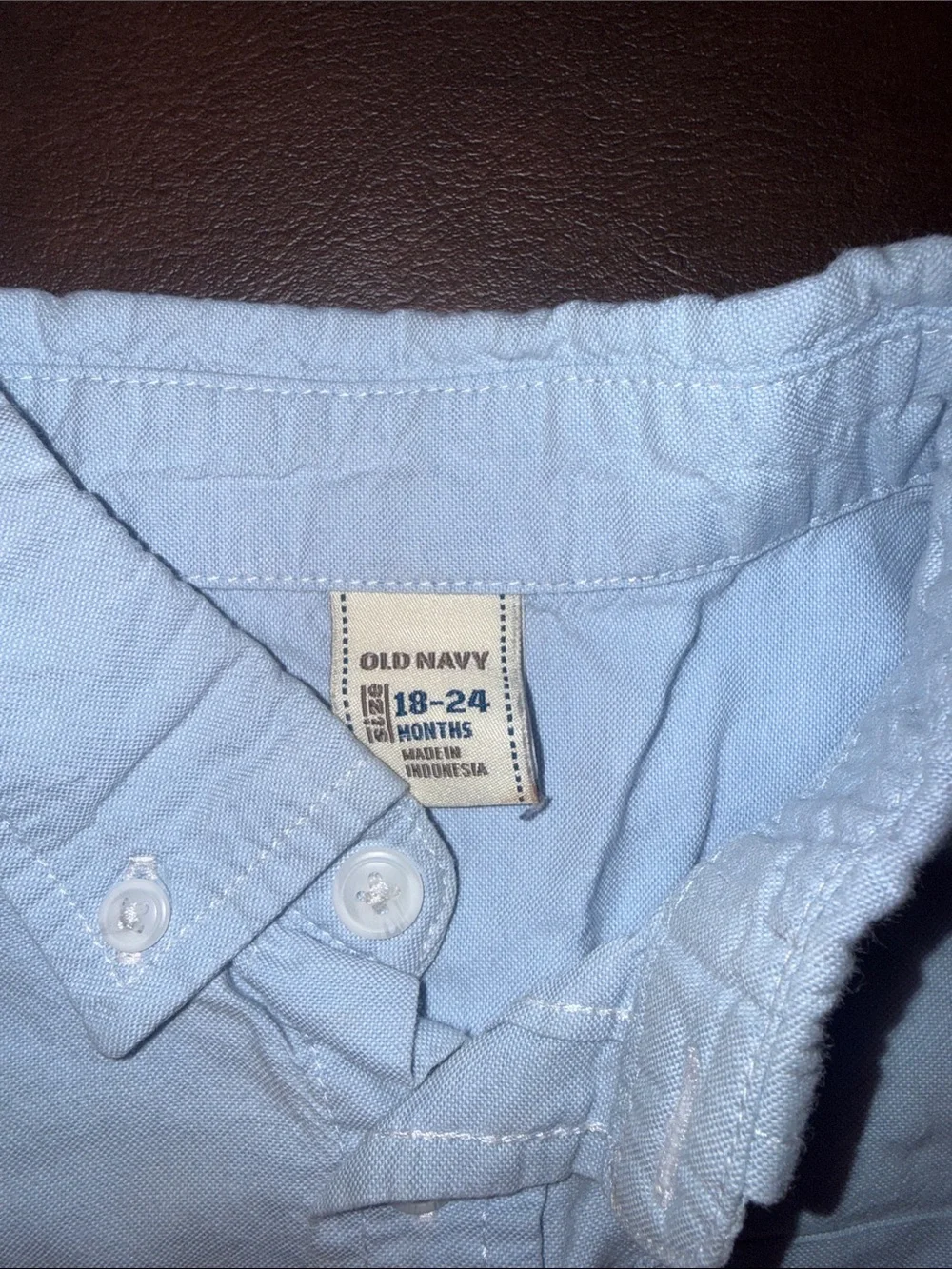 Old Navy Pale Blue Boys' Button-Down Shirt